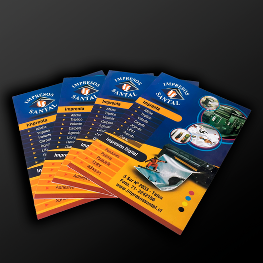 Flyers couché 130 gr una cara